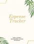 Expense Tracker Simple Money Management Ledger Notebook: Budget Planner Optimal Format (85 x 11) Ledger Journal Logbook