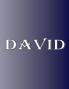 David: 100 Pages 8.5 X 11 Personalized Name on Notebook College Ruled Line Paper