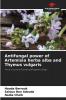 Antifungal power of Artemisia herba alba and Thymus vulgaris