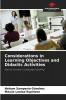 Considerations in Learning Objectives and Didactic Activities