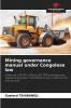 Mining governance manual under Congolese law