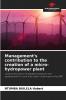Management's contribution to the creation of a micro-hydropower plant