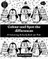 Colour and Spot the differences - A Colouring Activity Book for Kids - Animal Edition