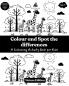 Colour and Spot the differences - A Colouring Activity Book for Kids - Nature Edition