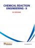 Chemical Reaction Engineering - Ii