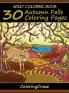 Adult Coloring Book: 30 Autumn Falls Coloring Pages (Colorful Seasons)