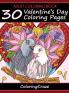 Adult Coloring Book: 30 Valentine's Day Coloring Pages: 1 (I Love You Collection)