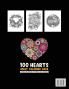 The 100 Hearts Adult Coloring Books for Adults: Color Pages Best Gifts for Women Men Who Love Art Best to Use with Color Pencil - Gel Pens Stress Reliever Patterns & Designs for You