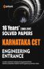 16 Year's Solved Papers Karnataka CET Engineering Entrance