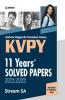 KVPY 11 Years Solved Papers 2019-2009 Stream SA