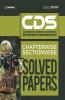 CDS Solved Paper Chapterwise & Sectionwise