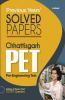 Solved Papers Chhattisgarh PET Pre Engineering Test 2021 (Old Edition)