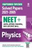 Chapterwise Topicwise Solved Papers Physics for NEET + AIIMS  JIPMER  MANIPAL  BVP UPCPMT BHU 2022