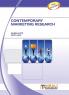 Contemporary Marketing Research