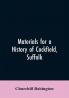 Materials for a History of Cockfield Suffolk