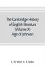 The Cambridge history of English literature (Volume X) Age of Johnson