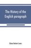 The history of the English paragraph