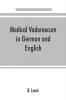 Medical vademecum in German and English
