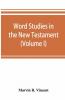Word Studies In The New Testament (Volume I)