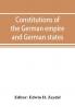 Constitutions of the German empire and German states