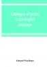 Catalogue of poetry in the English language in the Grosvenor Library Buffalo N.Y