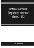 Botanic Gardens Singapore; Index of plants. 1912