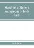 Hand-list of genera and species of birds