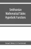 Smithsonian Mathematical Tables. Hyperbolic Functions