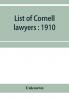 List of Cornell lawyers