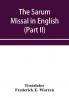 The Sarum Missal in English (Part II)