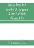 General Index to A hand-list of the genera & species of birds. (Nomenclator avium tum fossilium tum viventium) (Volume I.-V.)