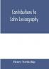 Contributions to Latin lexicography
