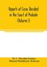 Reports of cases decided in the Court of Probate and in the Court for Divorce and Matrimonial Causes (Volume I) From Hil. T. 1858 To Hil. Vac. 1860.