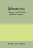 Latter-day lyrics; being poems of sentiment and reflection by living writers