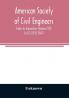 American Society of Civil Engineers; Index to Transactions Volumes 100 to 112 (1935-1947)