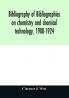 Bibliography of bibliographies on chemistry and chemical technology 1900-1924