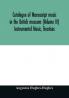 Catalogue of manuscript music in the British museum (Volume III) Instrumental Music Treatises