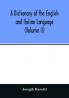 A Dictionary of the English and Italian Language (Volume II)