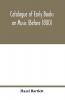 Catalogue of early books on music (before 1800)