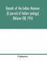 Records of the Indian Museum (A journal of Indian zoology) (Volume XII) 1916