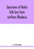 Specimens of Bantu folk-lore from northern Rhodesia