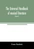 The Universal handbook of musical literature. Practical and complete guide to all musical publications (Volume V)