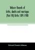Woburn records of births deaths and marriages (Part VII) Births 1891-1900