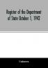 Register of the Department of State October 1 1942