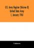 U.S. Army register (Volume II) United State Army 1 January 1961