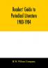 Readers' guide to periodical literature 1900-1904