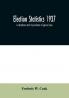 Election statistics 1937; In Accordance with the provisions of general Laws.