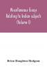 Miscellaneous essays relating to Indian subjects (Volume I)