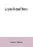Assyrian personal names