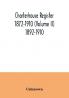 Charterhouse register 1872-1910 (Volume II) 1892-1910